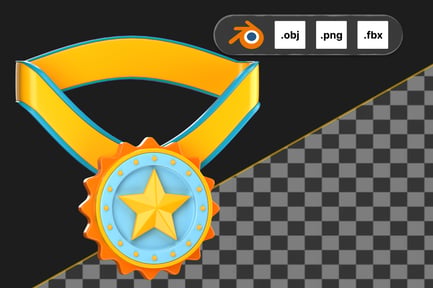 Preview: Star Medal 3D Icon