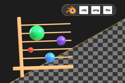 Preview: Abacus Chart 3D Icon
