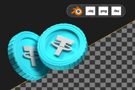 Preview: USDT 3D Icon