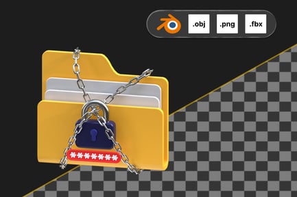 Preview: Protected Folder 3D Icon