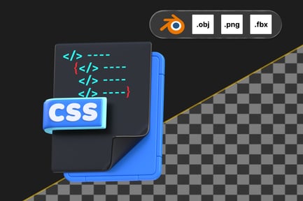 Preview: CSS File 3D Icon