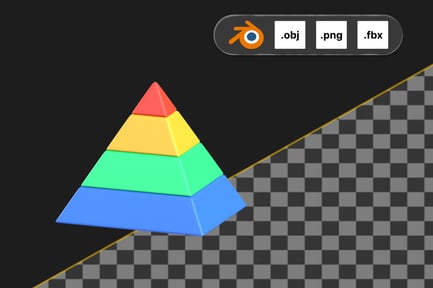 Preview: Pyramid Chart 3D Icon