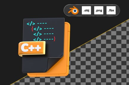 Preview: C++ Programming Language 3D Icon