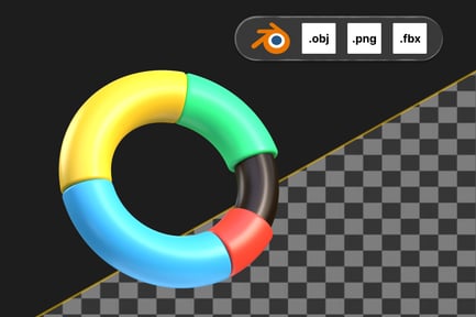Preview: Circle Chart 3D Icon
