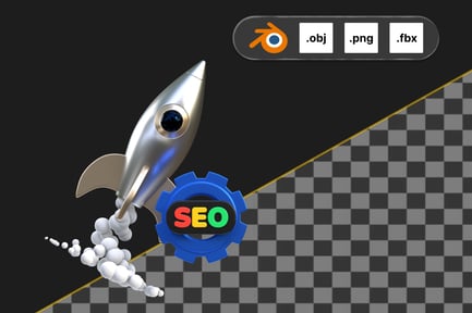 Preview: SEO Optimization 3D Icon
