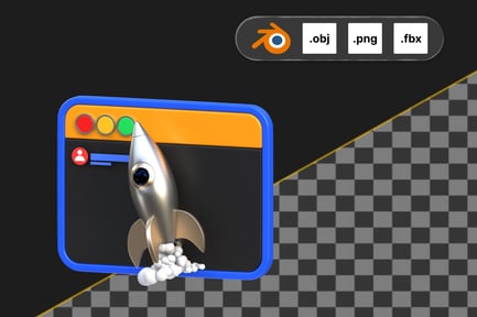 Preview: Landing Page 3D Icon