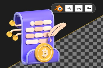 Preview: Crypto Contract 3D Icon