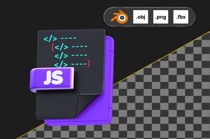 Preview: JavaScript File 3D Icon