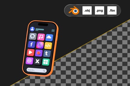 Preview: Web App Development 3D Icon