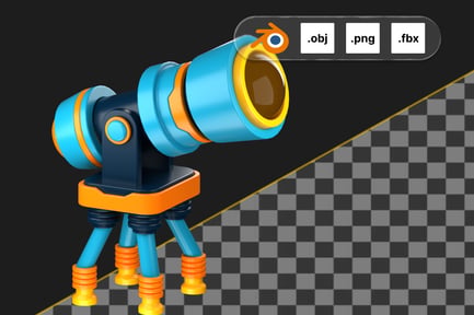 Preview: Telescope 3D Icon