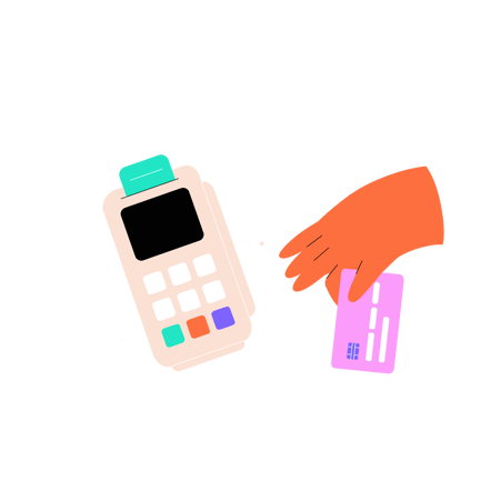 Cartoon Style Card Payment Animation