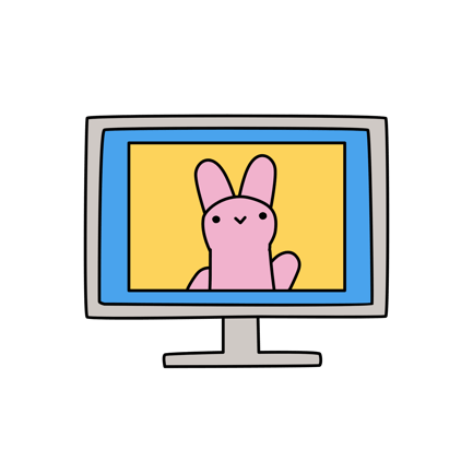 Bildschirm für Videoanrufe