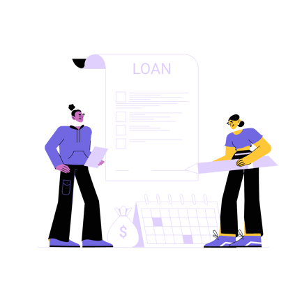 Loan Agreement Illustration with Amortization Schedule