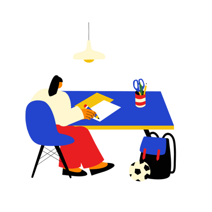 Studieren am Schreibtisch