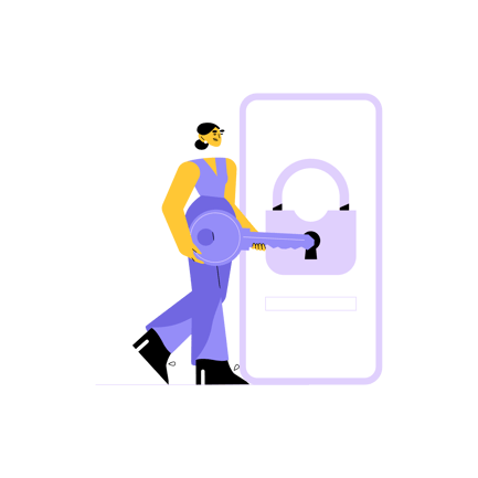 Sign in Illustration in Duotone Style