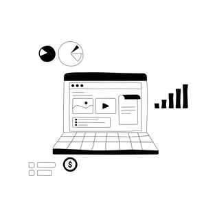 Business Analysis Line Art Illustration