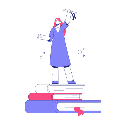 Successful Graduation Illustration