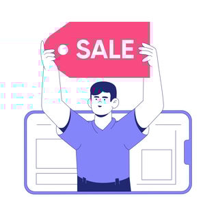 Big Online Sale Illustration
