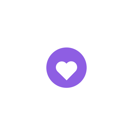 Pulsing Heart Icon Motion Graphic