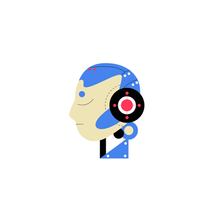 Human And Robot Profiles