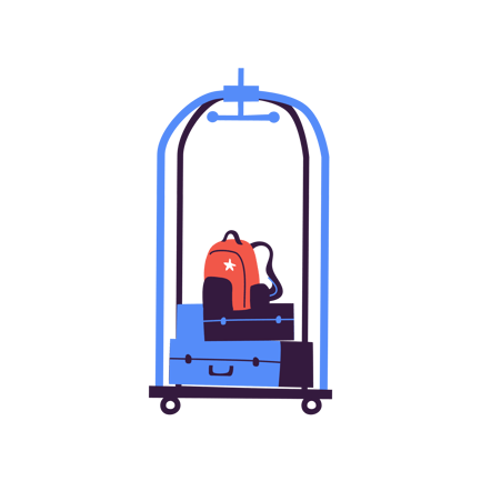 Bellhop Baggage Trolley
