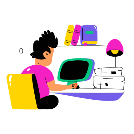 Office Worker at Desk