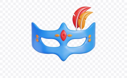Preview: Carnival Masquerade Mask 3D Illustration
