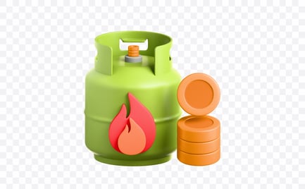 Preview: Fuel Gas Cylinder 3D Illustration