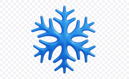 Preview: Winter Snowflake Symbol 3D Illustration