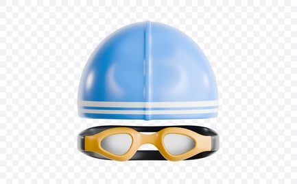 Preview: Swimming Gear Set 3D Illustration