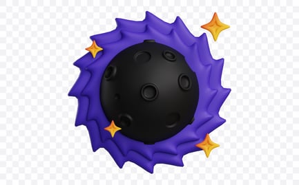 Preview: Cosmic Black Hole 3D Illustration