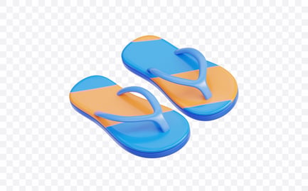 Preview: Summer Flip Flops 3D Illustration