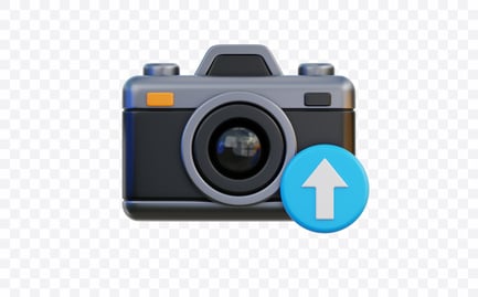Preview: Upload Content Camera 3D Illustration