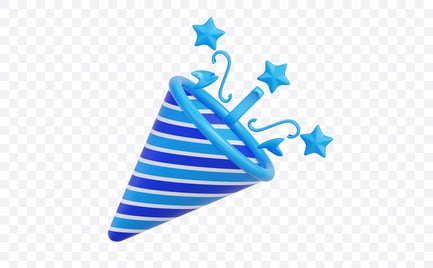 Preview: Party Confetti Cone 3D Illustration