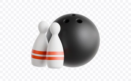Preview: Bowling Ball Pins 3D Illustration