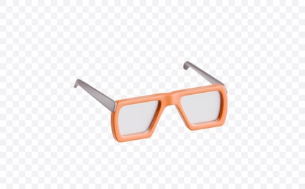 Vorschau: Stilvolle Sonnenbrille, modische 3D-Illustration