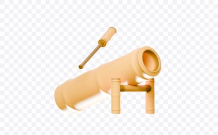 Preview: Traditional Bamboo Cannons 3D Illustration