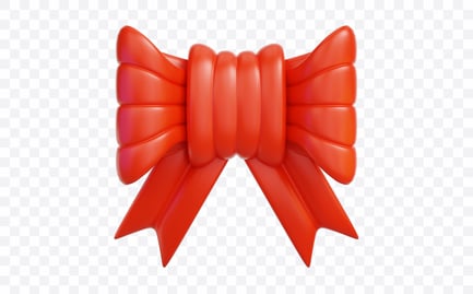 Preview: Tied Ribbon Bow 3D Illustration