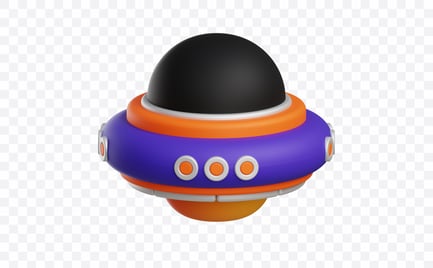Preview: Alien UFO Craft 3D Illustration
