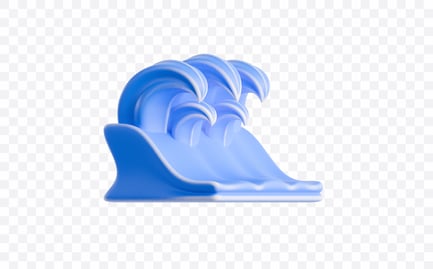 Preview: Ocean Wave Splash 3D Illustration
