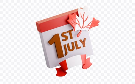 Preview: Canada Day Calendar 3D Illustration