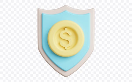 Preview: Financial Shield Protection 3D Illustration
