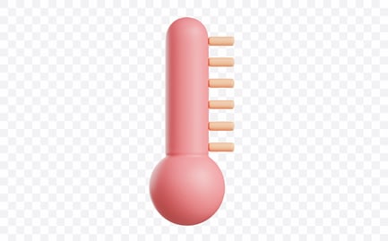 Preview: Temperature Thermometer Scale 3D Illustration