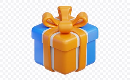 Preview: Wrapped Gift Box 3D Illustration