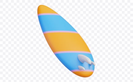 Preview: Ocean Surfboard Ride 3D Illustration