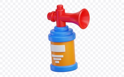 Preview: Party Air Horn 3D Illustration