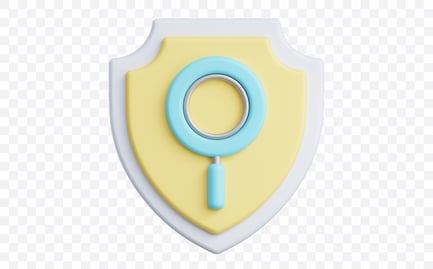 Preview: Search Protection Shield 3D Illustration