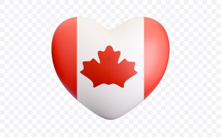Preview: Canada Heart Flag 3D Illustration