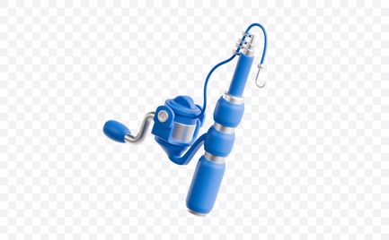Aperçu: Illustration 3D du moulinet de canne à pêche