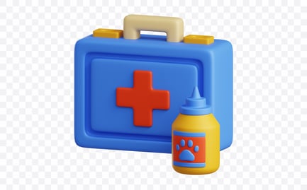 Aperçu: Veterinary Medical Kit 3D Illustration